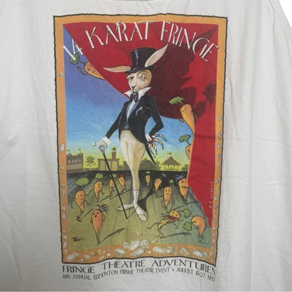 Edmonton Fringe Festival 1995 14 Karat Fringe Tank Top Size XL Rare Vintage - Picture 3 of 6